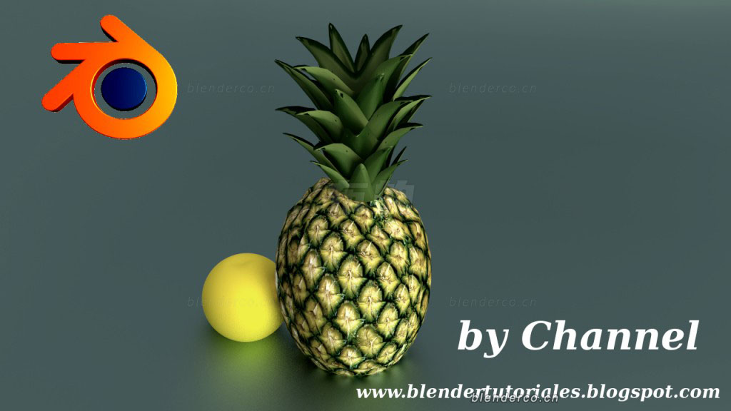 Blender水果菠萝凤梨模型