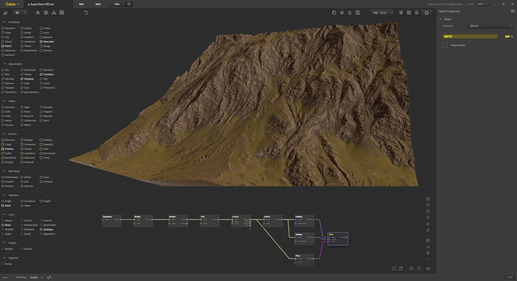 自然地形模拟制作软件 Quadspinner GeoGlyph 2.2.0.357   Gaea 1.jpg