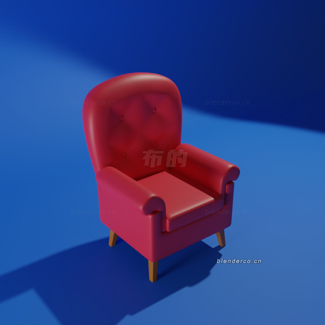 Blender真皮座椅子模型