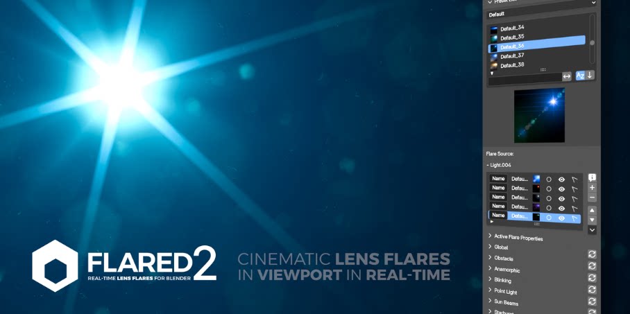 Flared 2 镜头光斑插件
