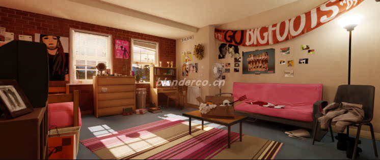 Blender 学校宿舍3D场景工程文件