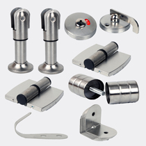 Public Health Interval Broken Stainless Steel Five Gold Accessories Support Frame Washroom Toilet Suit Indicating Lock Hinge