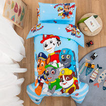 Childrens three-piece woof team cotton cartoon boys and girls quilt cover kindergarten three-piece kindergarten quilt baby