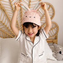 Export Japan childrens dry hair cap female cute absorbent quick-drying hair towel towel towel shower cap dry hair towel