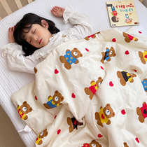 Summer children Air conditioning machine washable cotton kindergarten baby Summer cool quilt cotton summer quilt