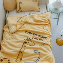 Childrens cartoon 60 tencel embroidery air-conditioning quilt cool summer quilt kindergarten nap washable quilt summer thin section