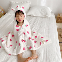 Baby four-layer gauze bath towel four seasons super soft absorbent baby childrens cotton bath towel summer towel blanket
