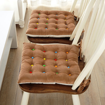 Winter chair cushion cushion Dining chair cushion Plush non-slip thickened simple modern chair cushion Office student stool
