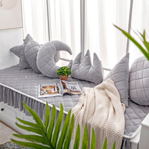 Bay window mat Plush Tatami balcony mat thickened non-slip modern simple Nordic window mat custom machine washable