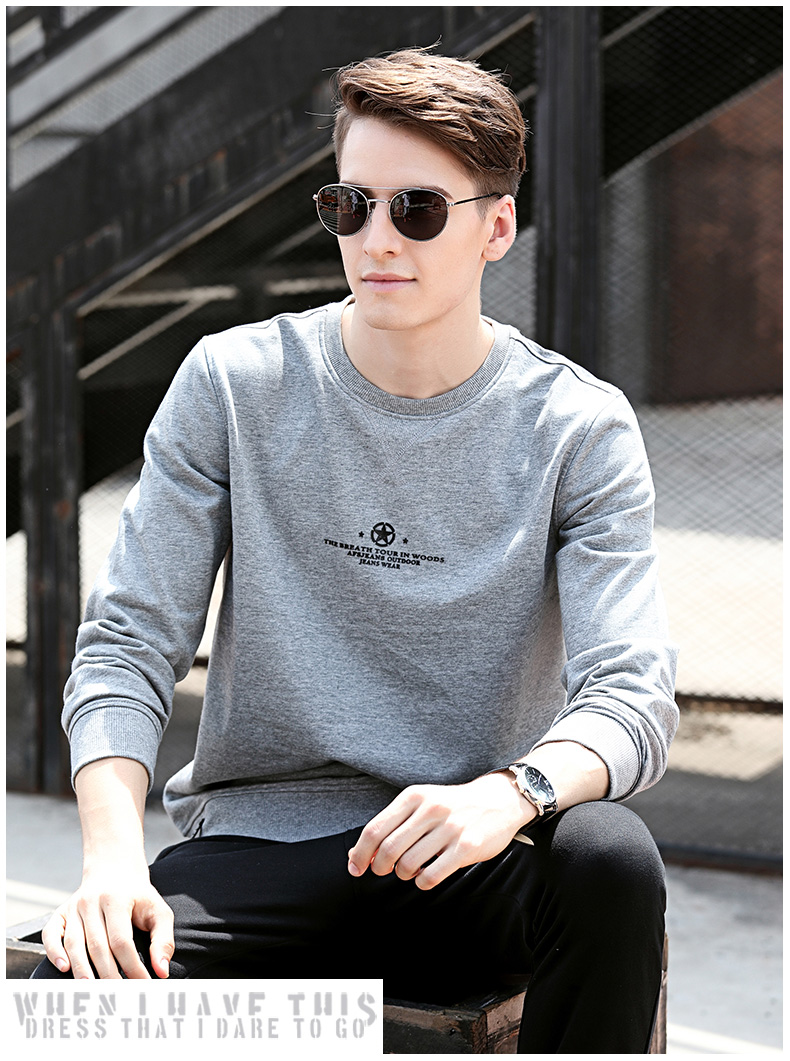 Sweatshirt homme ZHAN en Coton - Ref 3129513 Image 28