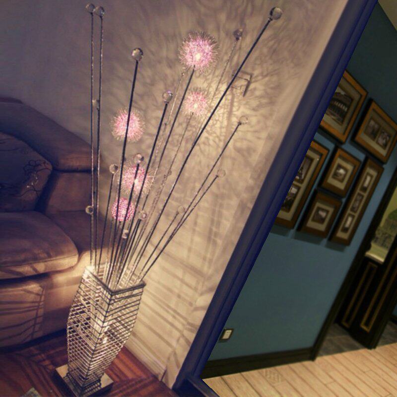 Minima Creative Floor Lamp Living Room Bedroom Modern Decoration Vase Art Lamp Light Extravagant LED Remote Control Crystal Lamp