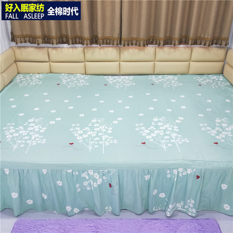 Cotton cotton cotton đơn mùa thu và mùa đông fabric vải đơn 100% cotton đơn trải chiếu tùy chỉnh 炕 váy - Khăn trải giường ga nệm đẹp