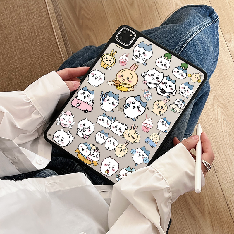 Super Creative and Suitable Case for iPad 11 Without Cover, 10Th Generation Acrylic Air45 Full Coverage Mini67 Magnetic Pen Slot 10.2inch Japanese and Korean Style Pro11Air11 Hard Back Shell Tablet 5Th Generation 9.7
