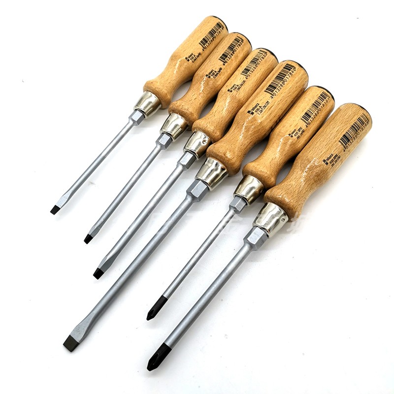 Germany Wera Vera 930A word 935 cross can be struck one-piece tool holder wooden handle screwdriver