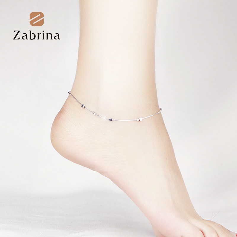 Bracelet de cheville Femme ZABRINA en Argenterie - Ref 3102082 Image 1