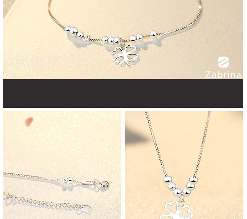 Bracelet de cheville Femme ZABRINA en Argenterie - Ref 3103530 Image 13