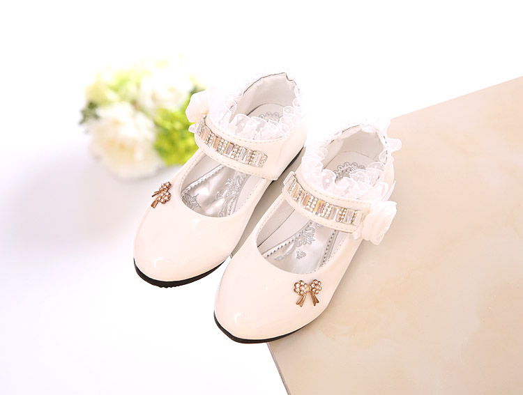 Chaussures enfants en PU ronde faux diamant pour printemps - semelle caoutchouc - Ref 1037448 Image 21