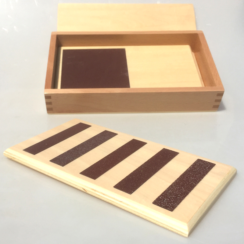 Kindergarten Monte's teaching aids Monte Montessori Early teaching infant toy touch Wheat board Association Promotion