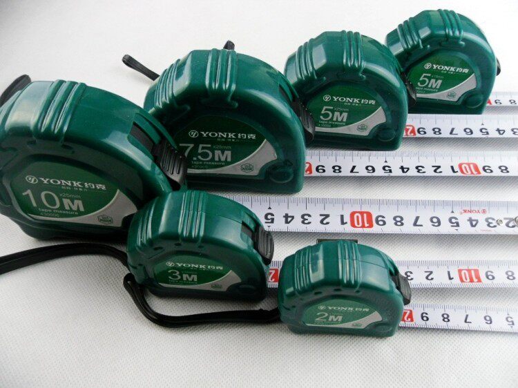 York high-grade ABS material white ruler with metric tape measure steel tape measure meter ruler waterproof measuring tape