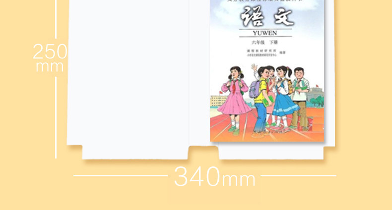 自粘磨砂透明包书皮 30张 图6