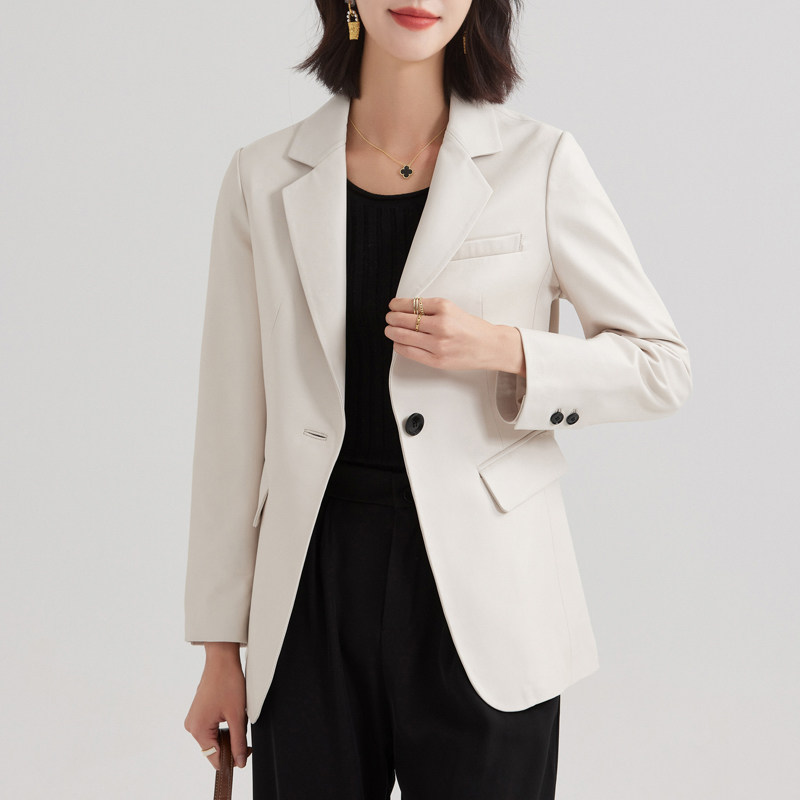 2021 Fall Genuine Leather Suit Leather Clothing Women Sheep Leather Fashion slim temperament little Western-style jacket new