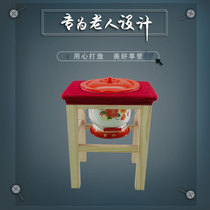 Spittoon toilet enamel thickened and raised household elderly pregnant woman bedroom mobile toilet Spittoon shelf toilet stool