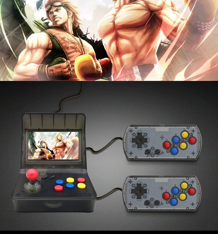 Double mini arcade retro arcade rocker arcade trò chơi điều khiển gba hoài cổ mini arcade cầm tay FC - Bảng điều khiển trò chơi di động