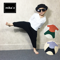 Baby Boy Spring Dress Boy Dress 2021 Tide Cotton Numb Boy Summer Dress Monk Suit 1-3 1-3-Year-Old 2-4-5 New Children