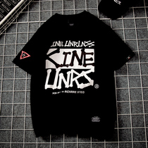 Summer tide brand pure cotton short-sleeved t-shirt mens loose large size ins Hong Kong style student hip-hop half-sleeved Korean version of the trend t-shirt