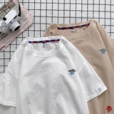 Tide, летняя футболка с коротким рукавом, трендовая парная одежда для влюбленных, с вышивкой, оверсайз