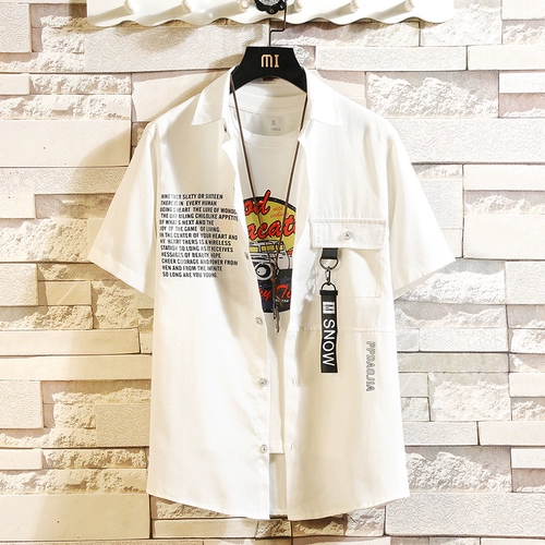 Японская рубашка, летняя куртка, оверсайз, облегающий крой