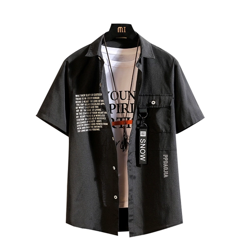 Японская рубашка, летняя куртка, оверсайз, облегающий крой