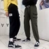 Hãng phim Hàn Quốc.18Korea retro rách lỗ nhỏ nhãn dày chà nhám quần vải nam Quần làm việc