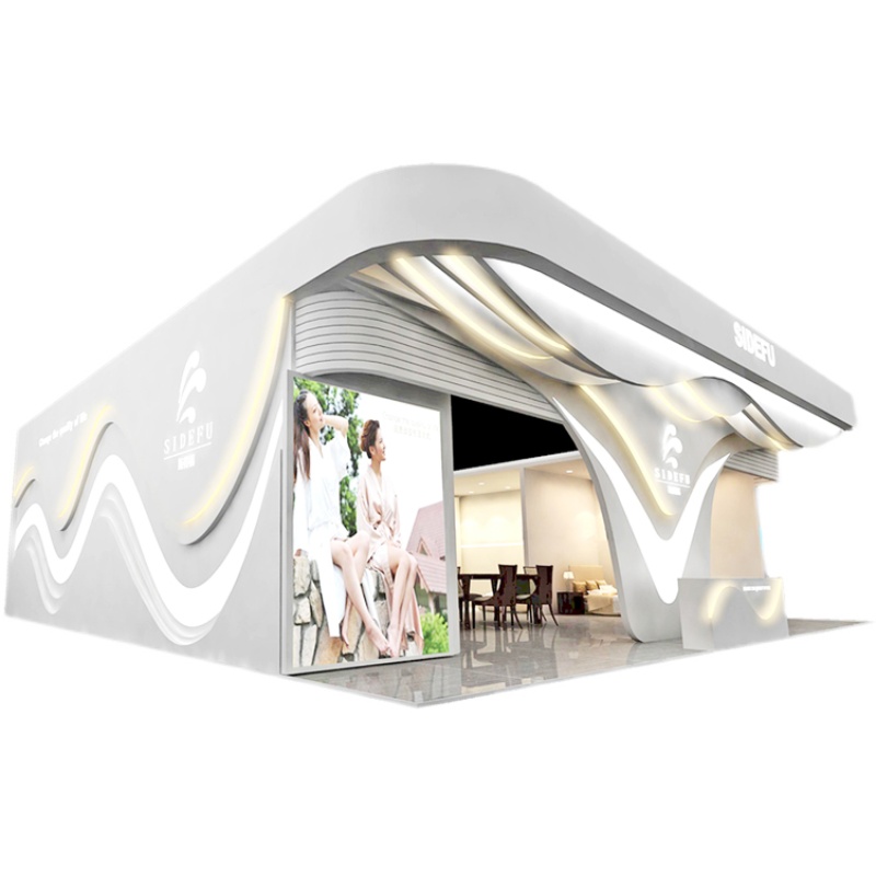 Booth design 2021 Shenzhen Convention and Exhibition Center layout decoration and creative plan free of charge drawing booth building