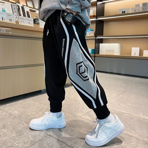 Детские штаны для мальчиков, в западном стиле, подходит для подростков, коллекция 2022, осенние, 10 лет