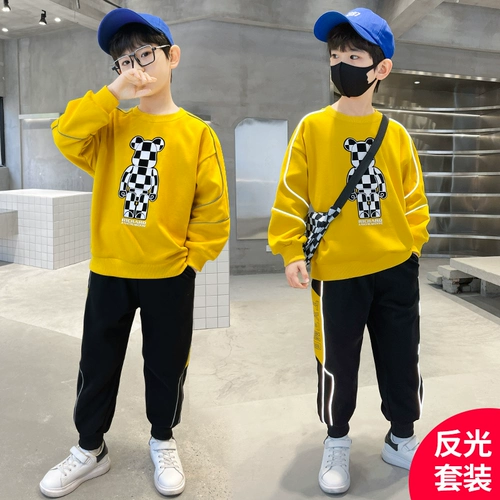 Осенняя летняя одежда, детский спортивный осенний комплект, в западном стиле, подходит для подростков