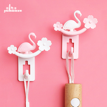Rain Flowers Ze Creative Fire Birds Home Bathroom kitchen Load Bearing Stick hanging clothes Hook Hood Hook Cap Hook Free of perforated No marks
