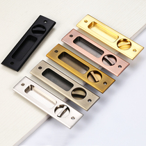 Rain flower Zee moving door lock sliding door lock moving wood door lock handle lock hook style lock bathroom wood door push Ramen lock