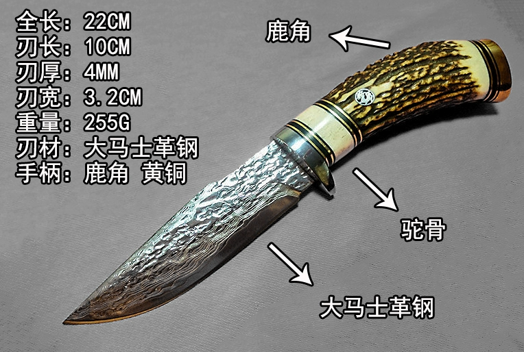 Nhập khẩu Nhật Bản VG10 gạc Damascus dao thép sắc bén ngoài trời dao thẳng dao nhỏ mẫu dao thép dao gọt hoa quả - Công cụ Knift / công cụ đa mục đích