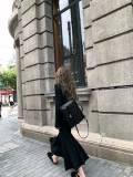 小君君布兰妮 Толстовка, весеннее платье, длинная юбка, крой «рыбий хвост»