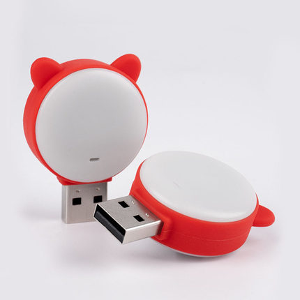 萌猫卡通USB智能语音小夜灯