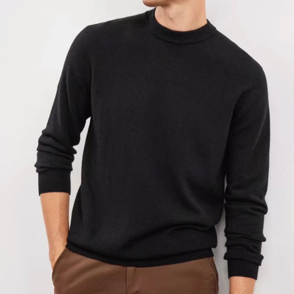 【纯羊毛】七匹狼圆领