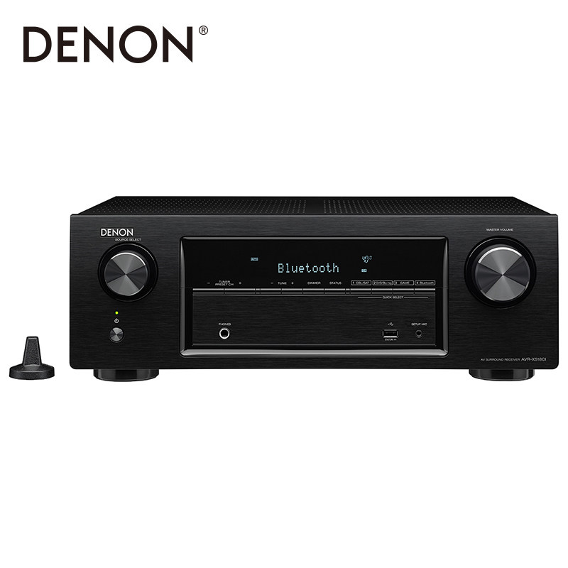 Denon/天龙 AVR-X518 功放机家用专业音响蓝牙大功率发烧5.2声道_英家券