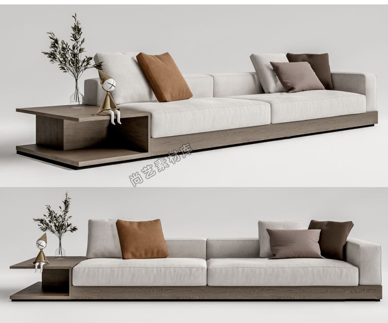 图片[18]-沙发茶几草图大师SU模型单体整体L型单人多人组合异形SU模型素材-cg男孩
