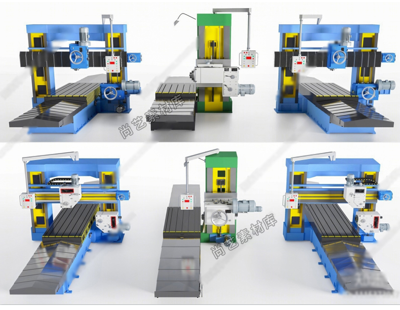图片[7]-现代数控机床SU模型车床机床设备工业设备铣床刨床钻床SU草图大师-cg男孩