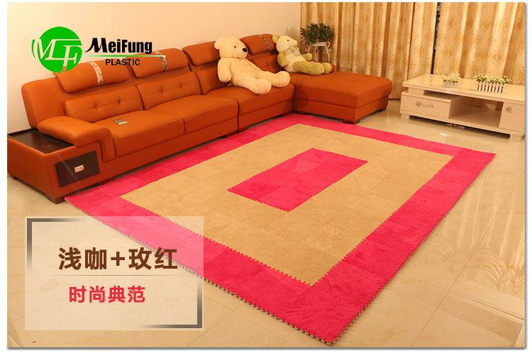 ins khâu màu đỏ ròng văn phòng nhà thảm phòng ngủ thảm vuông thảm thảm tatami đáng yêu - Thảm thảm nhà