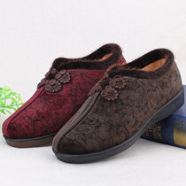 Old Beijing cloth shoes nv mian xie plus rong mian anti-slip soft middle-aged mom grandma the old lady casual shoes
