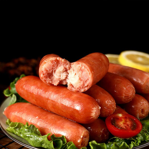 【夏壹】纯肉火山石烤肠500g*10