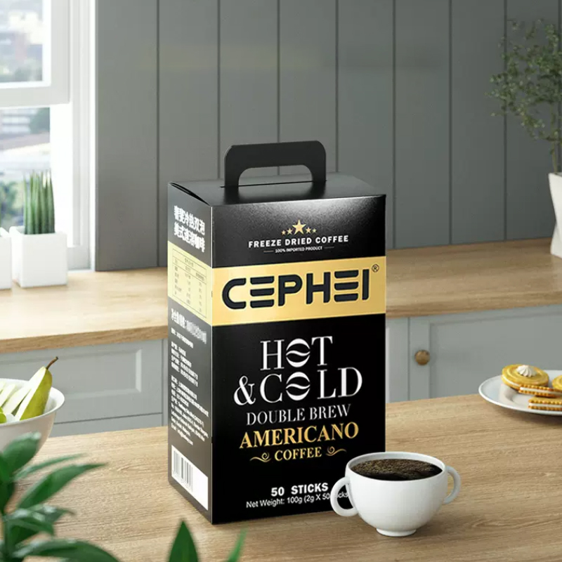 奢啡Cephei冻干黑咖啡去酸醇香0糖0脂提神速溶美式咖啡