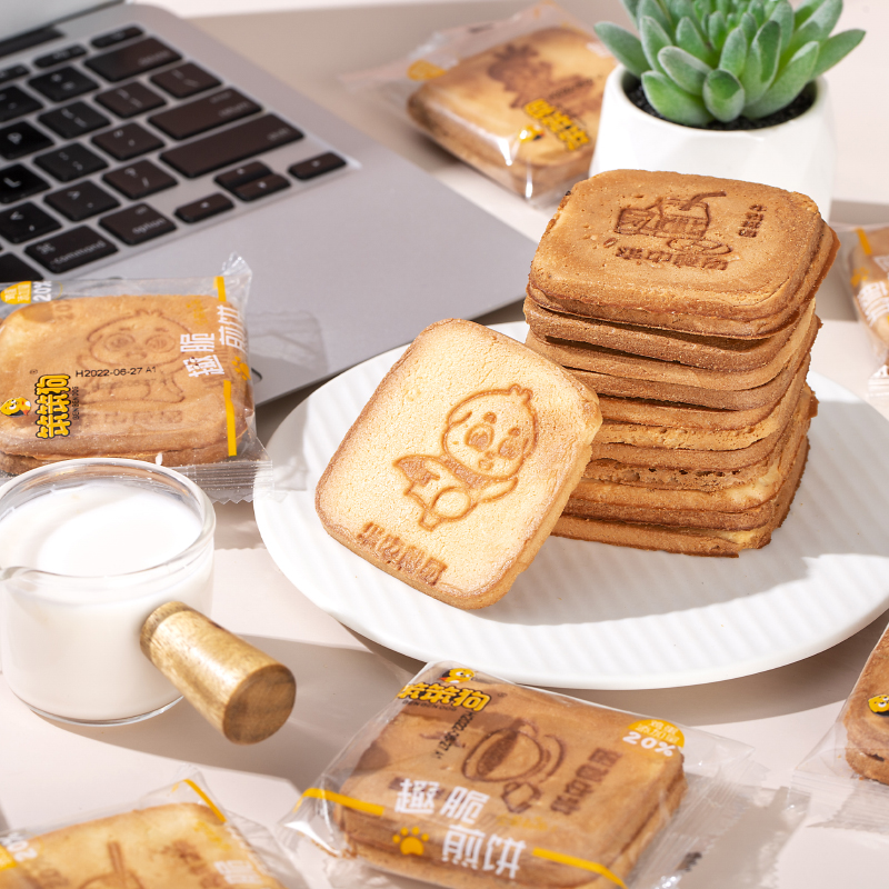 【拍3件！】笨笨狗趣脆鸡蛋煎饼共36包